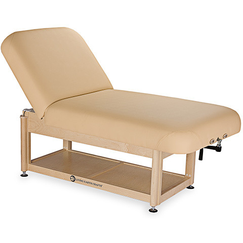 Living Earth Crafts Napa Facial Spa Treatment Table Shelf Base w/ PowerAssist