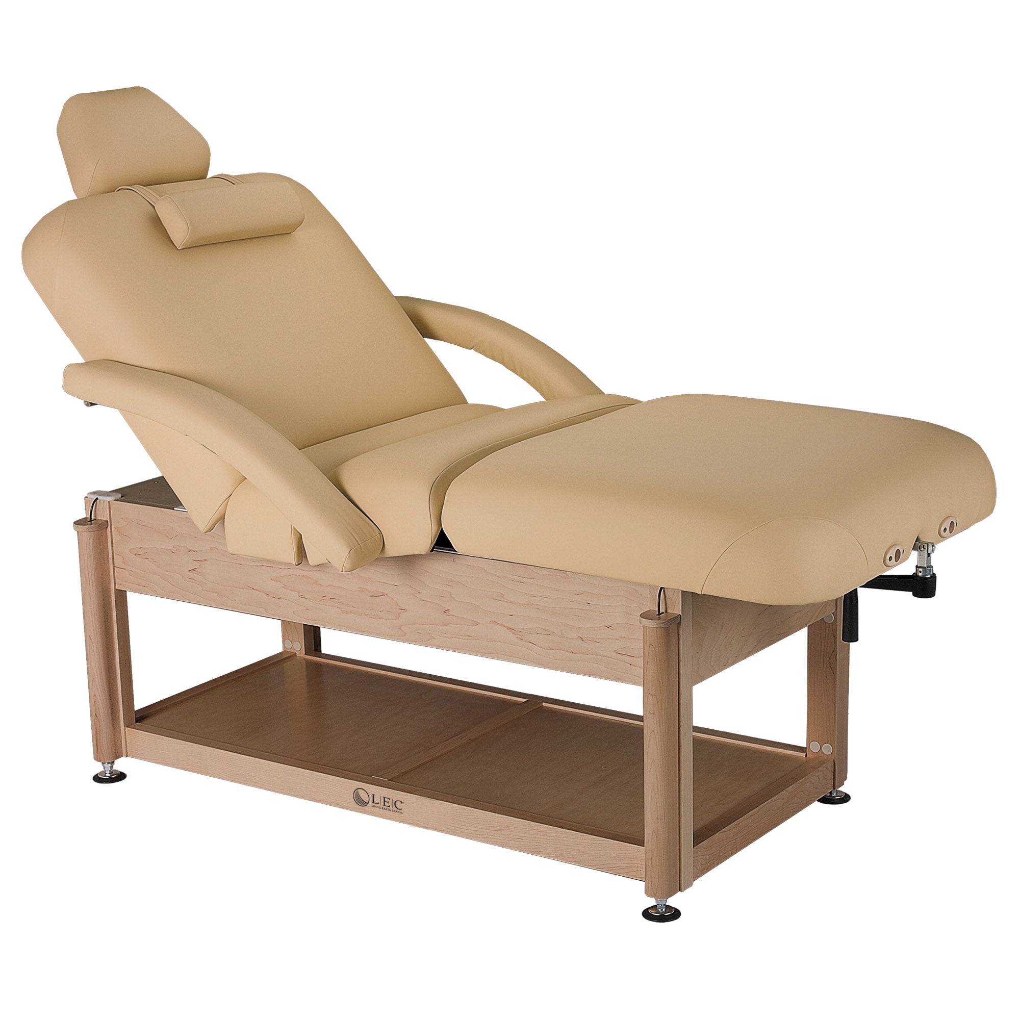 Living Earth Crafts Napa Salon Treatment Table Shelf Base w/ PowerAssist