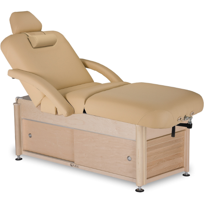 Living Earth Crafts Napa Salon Treatment Table Cabinet Base w/ PowerAssist